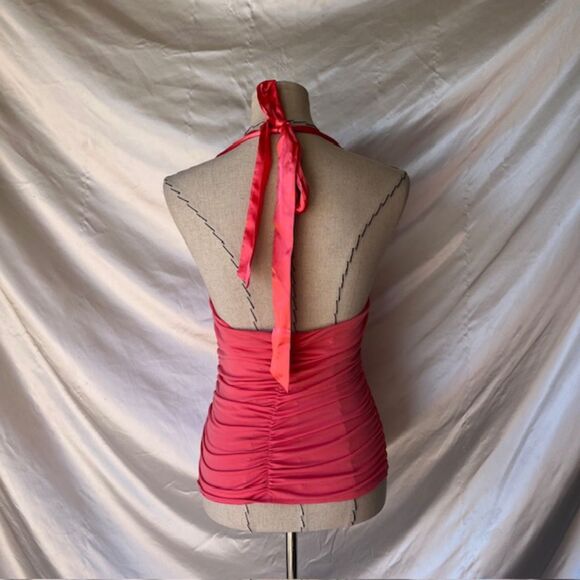 Oh yes red/pink halter sequin mermaid top - Picture 5 of 6